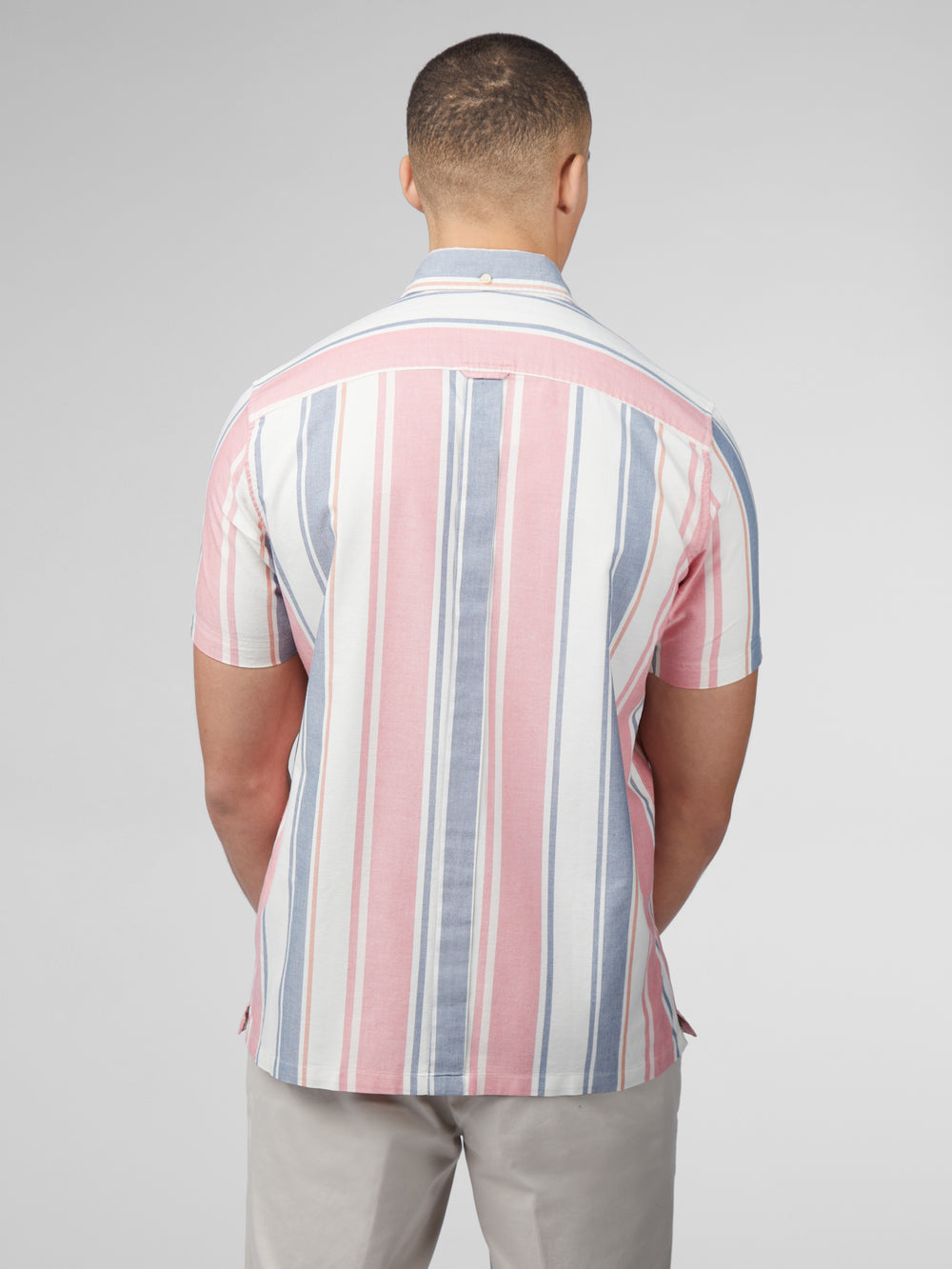 Chemises Ben Sherman Signature Multicolor Stripe Rose Foncé | LRB-97305043